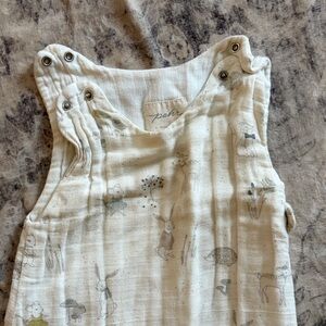 Pehr Kids Sleeveless Animal Print Romper - Cream